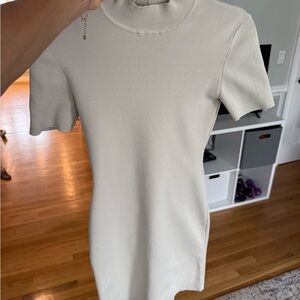 Aritzia Cream Midi Dress